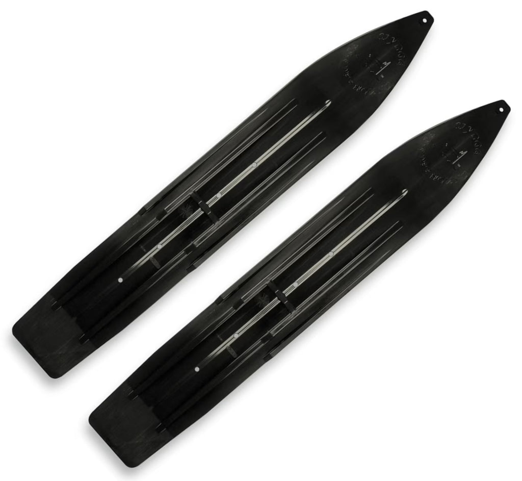 Black Snowmobile Skis G80085