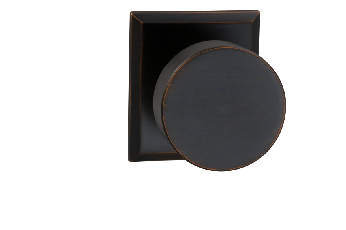 Round Knob, Rectangular Rose Full Dummy Tuscan Bronze E342882