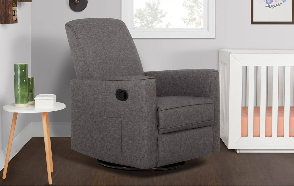 Rustic Grey Glider Recliner and Rocker N17875