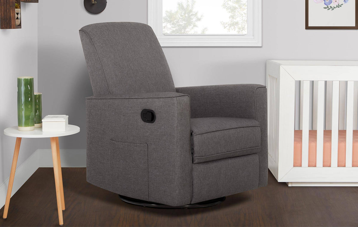 Rustic Grey Glider Recliner and Rocker N17875