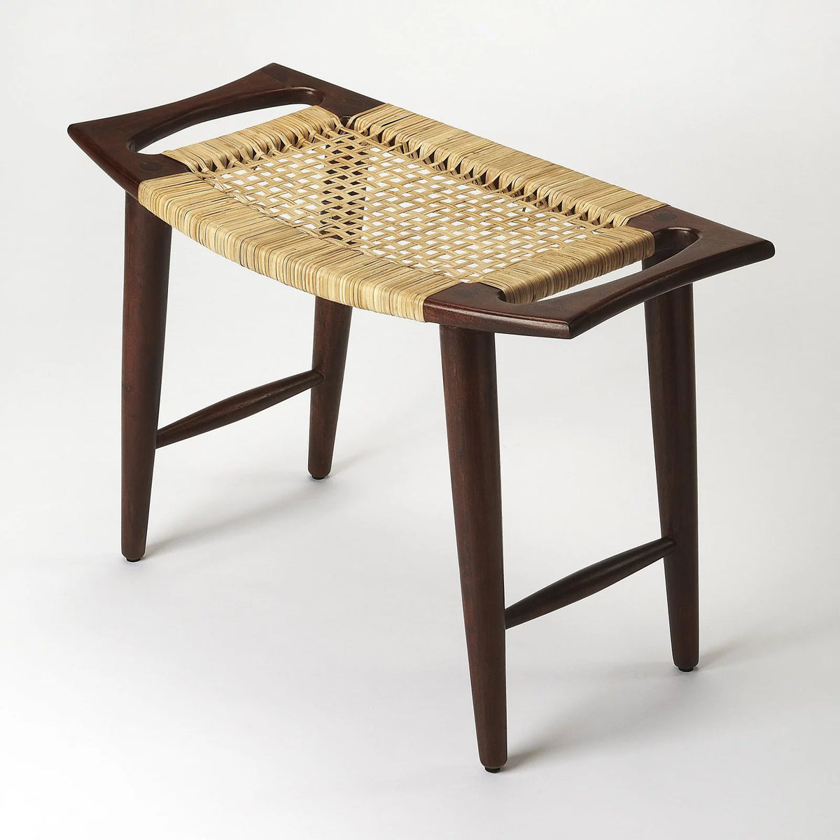 Black and Natural Foot Stool Y141298