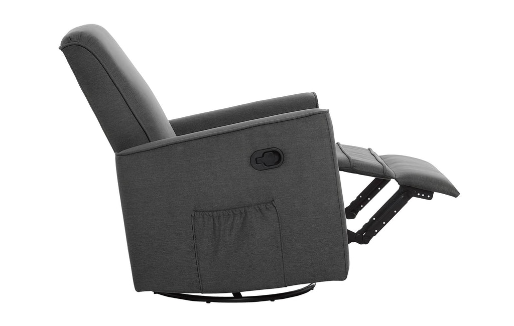 Rustic Grey Glider Recliner and Rocker N17875