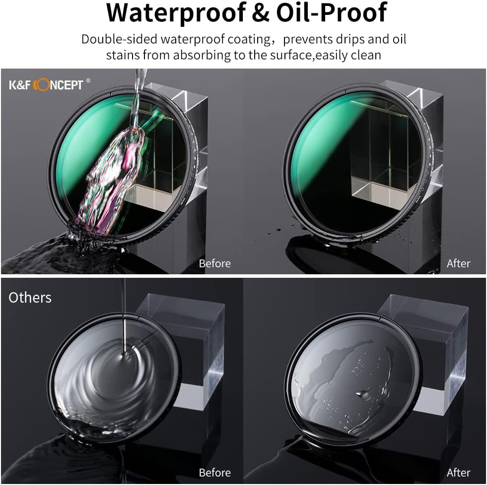 67mm Variable ND3-ND1000 Neutral Density Lens Filter Pack of 2 Z677