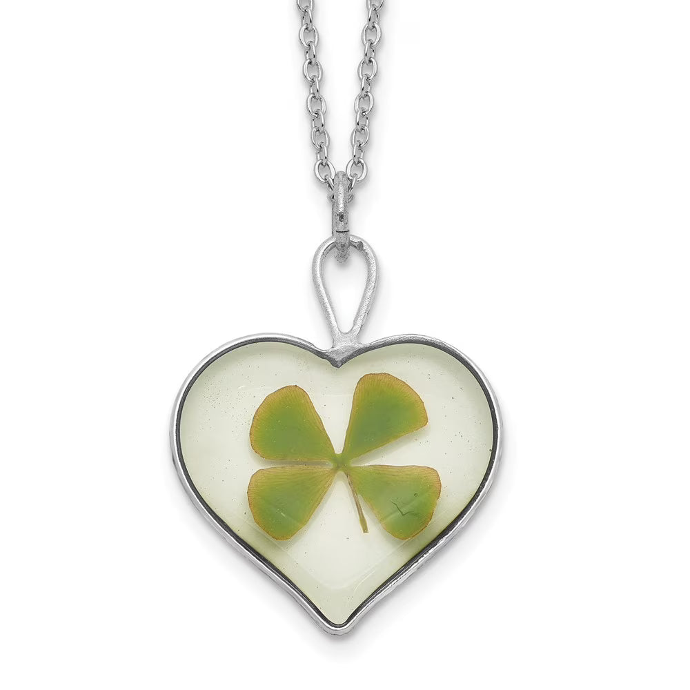 Silver Four Leaf Clover Necklace N476947