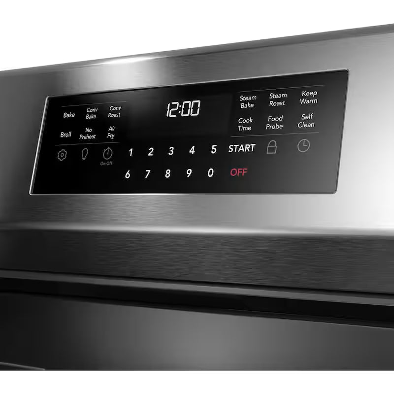 30 in. 5 Burner Freestanding Gas Range in Stainless Steel with True Convection and Air Fry Q84898