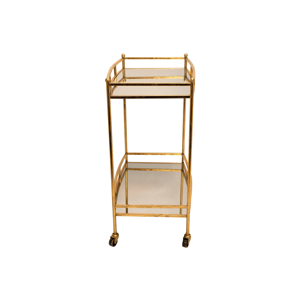 Gold 2 Tier Metal Bar Cart Y1885