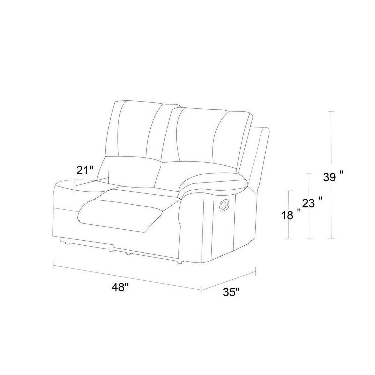 Black Faux Leather Sectional W8119