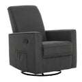 Rustic Grey Glider Recliner and Rocker N17875