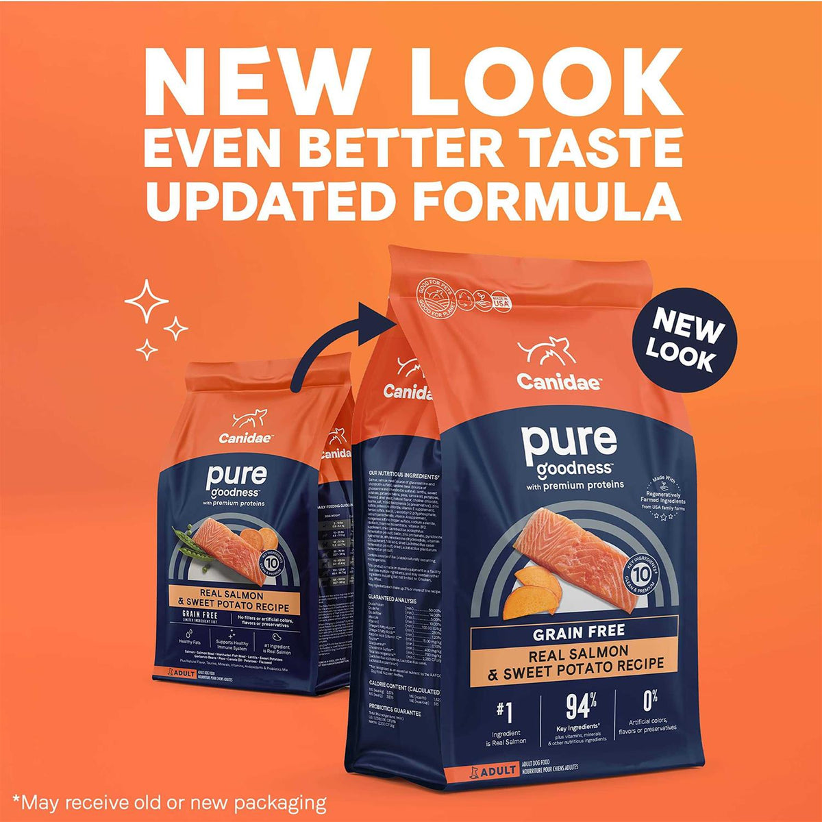 Grain Free Salmon & Sweet Potato Dry Dog Food E612