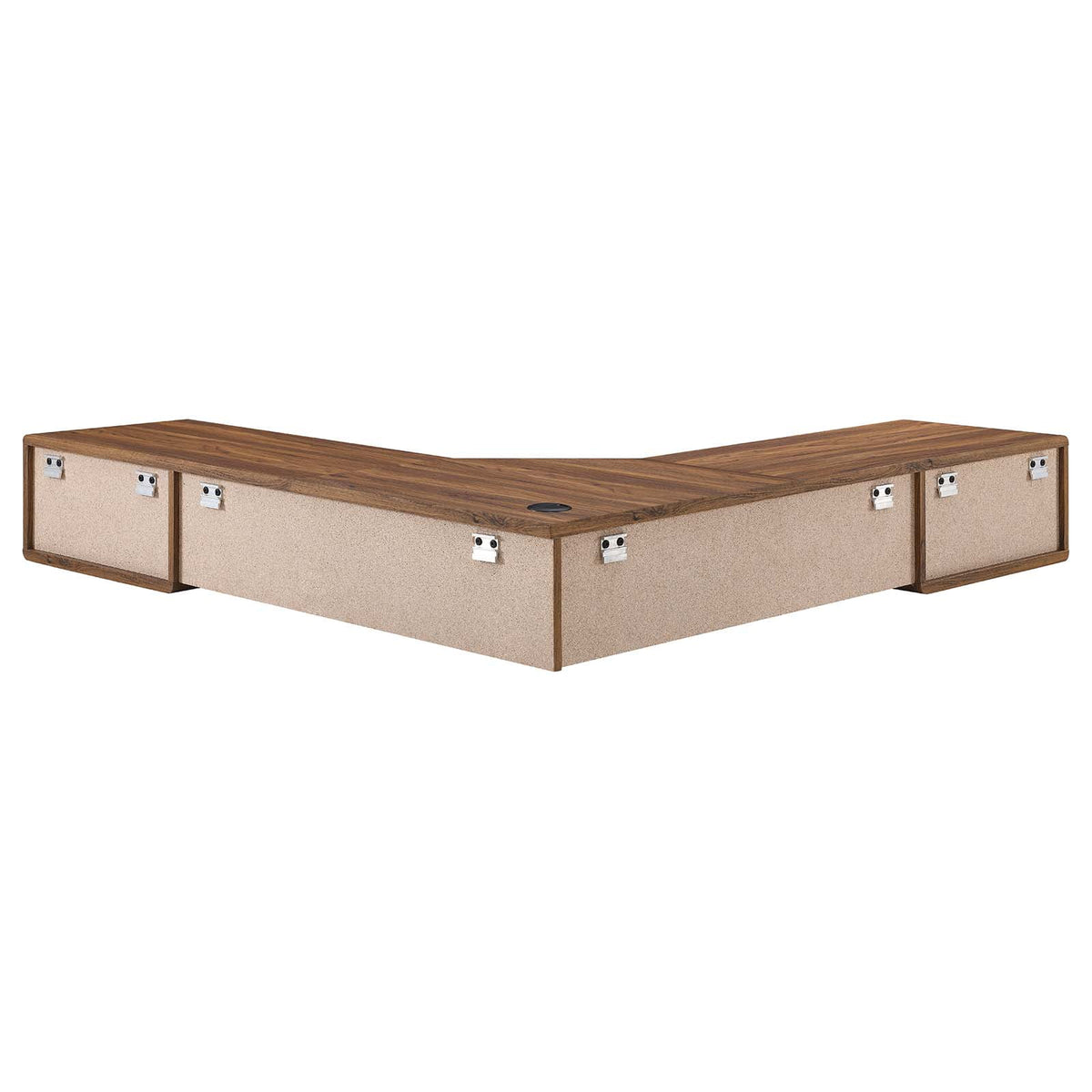 White Walnut Wood Computer Work Desk N170358