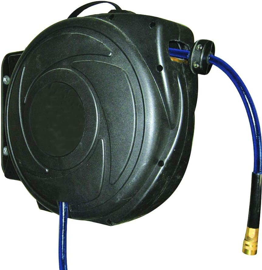 Retractable Air Hose Reel with 3/8-Inch by 50-Feet Air Hose, Pack of 2 B226920