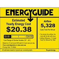 60x22 Vesta Ceiling Fan E234