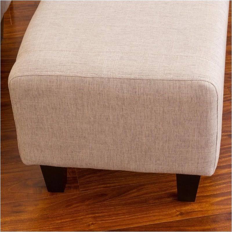 Beige Arm Chair and Ottoman T890776