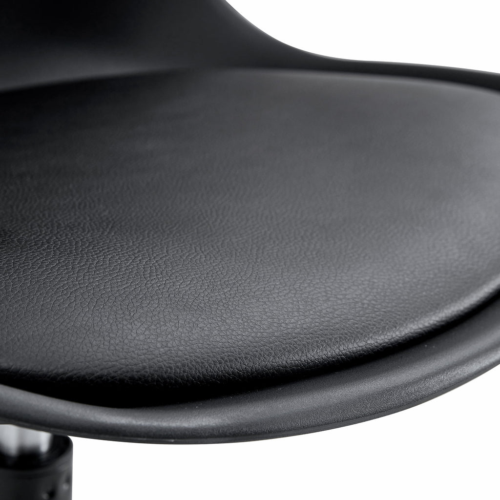 Black Adjustable 360 °Swivel Armless Computer Chair W7864