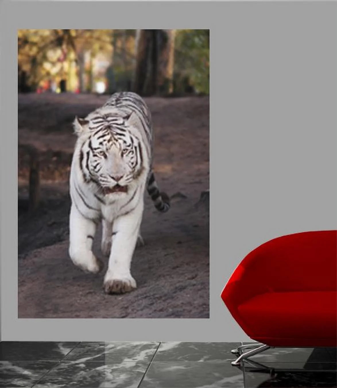 White Tiger Wall Mural T5152