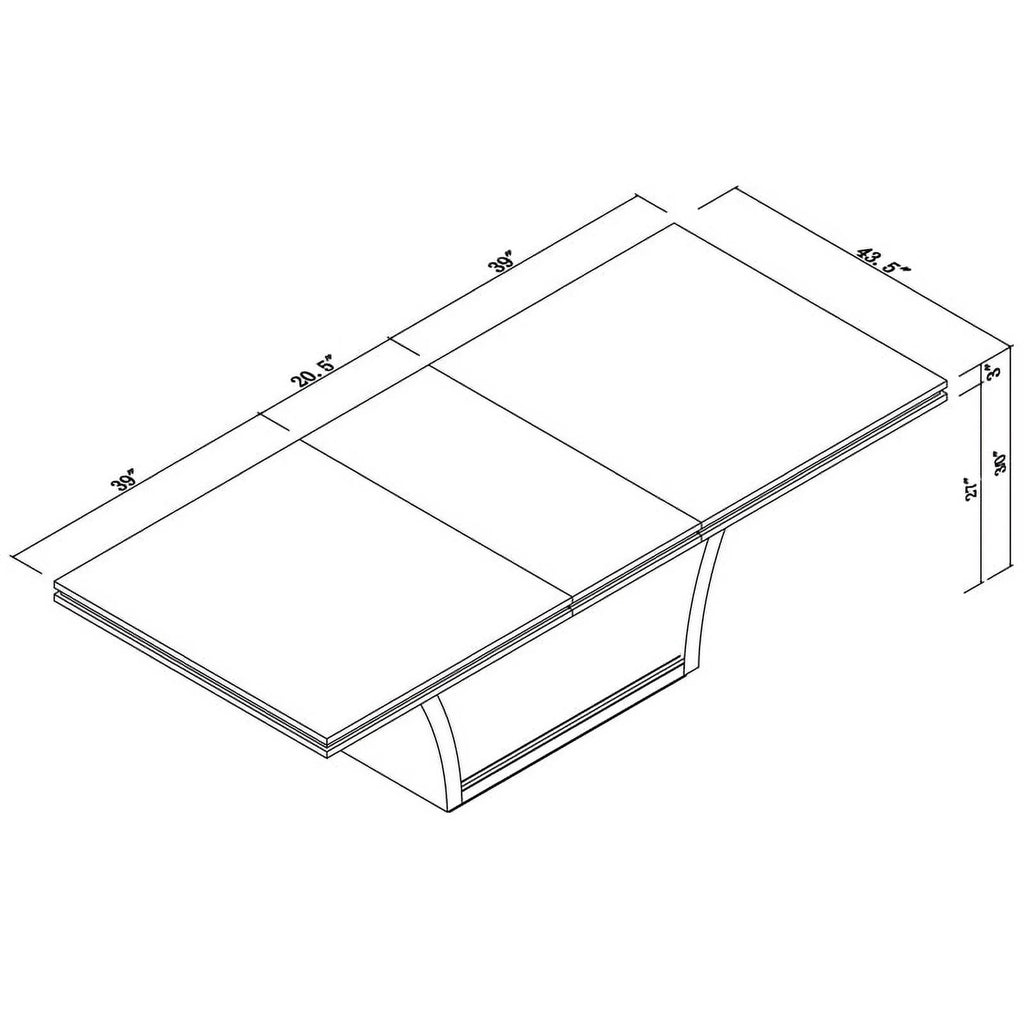 Modern Lacquer Wood Dining Table I386