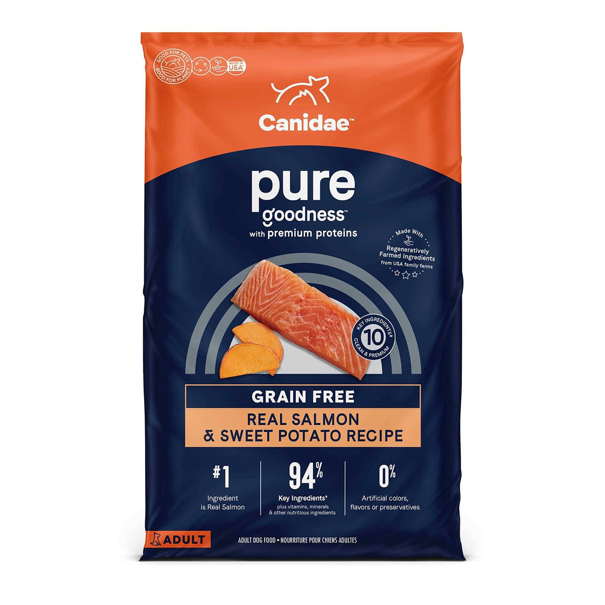 Grain Free Salmon & Sweet Potato Dry Dog Food E612