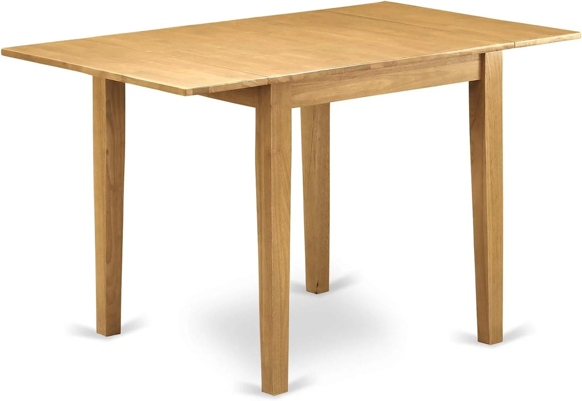 3 Piece Kitchen Set with Rectangle Dropleaf Table and 2 Chairs, Oak N7125
