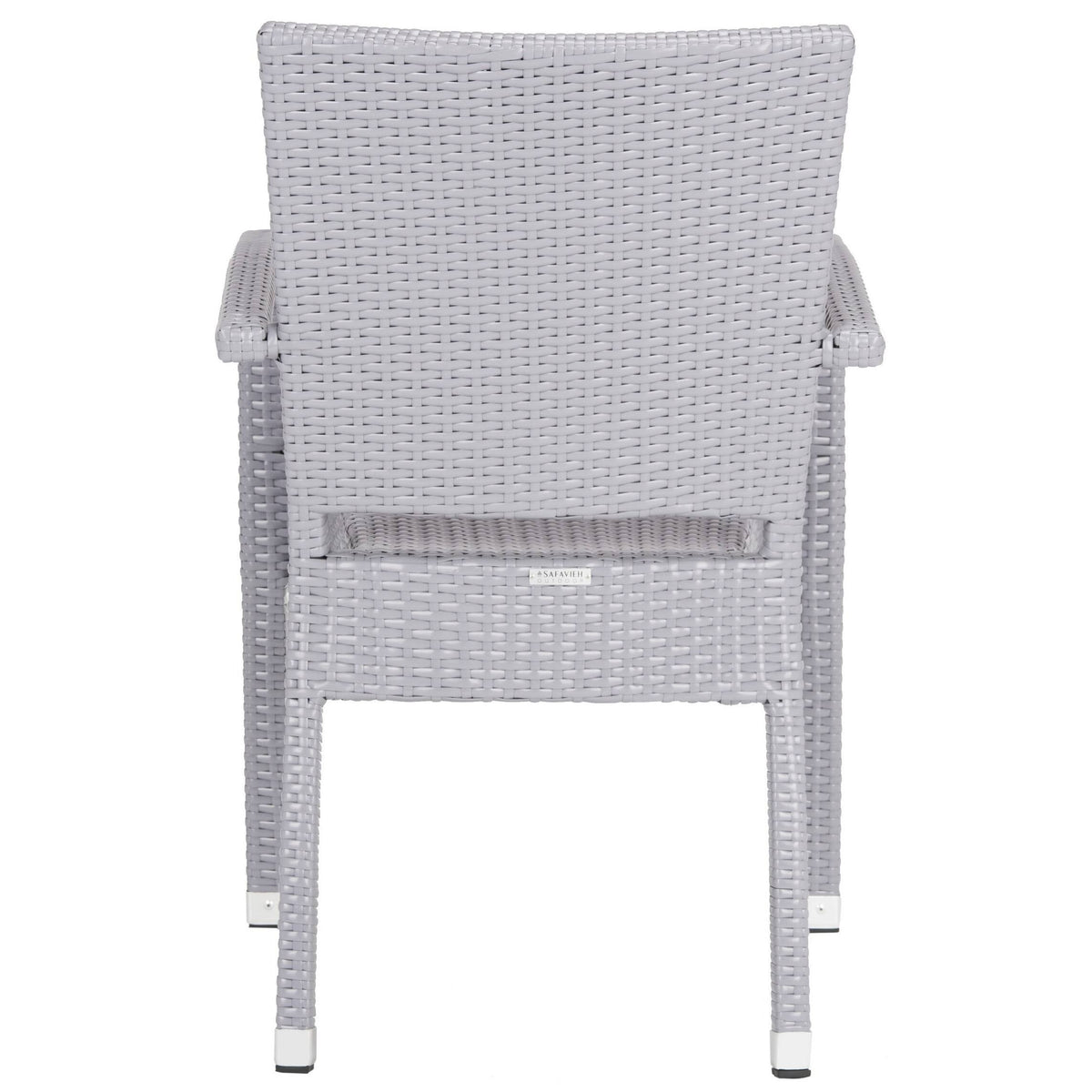 Stacking Arm Chair Grey Set of 2 V213