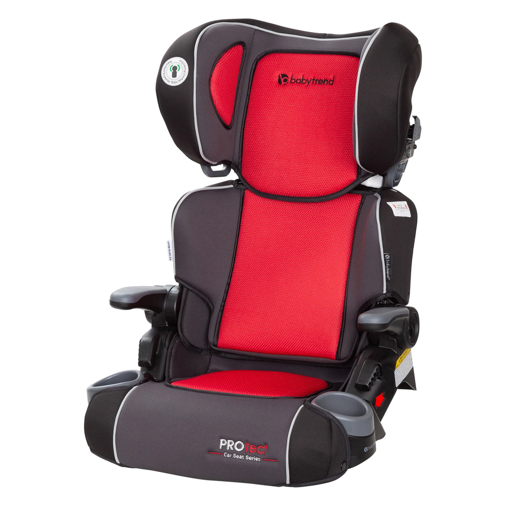Folding High Back Booster Car Seat Red G782