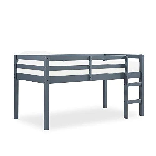 Gray Wood Twin Loft Bed E3119