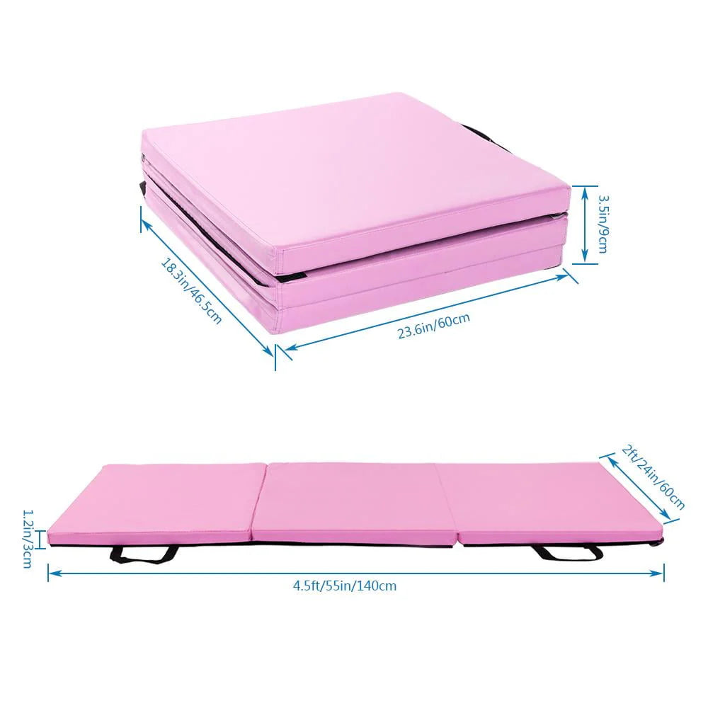 Three Folding Yoga Mat with Magic Tape C440