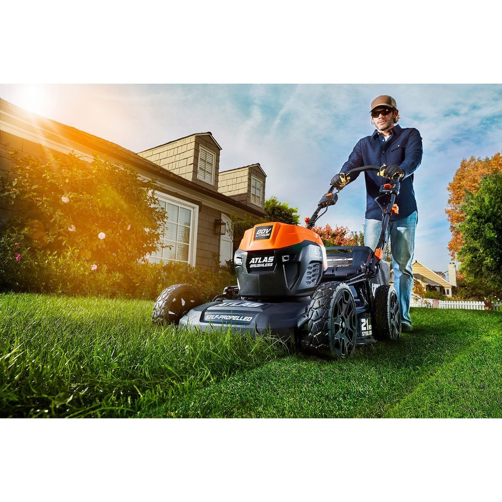 80V Brushless Cordless 21 in. Self-Propelled Lawn Mower Y360