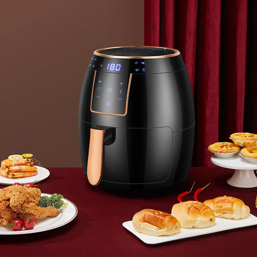 5.5L LCD Electric Air Fryer with Bakeware S226734