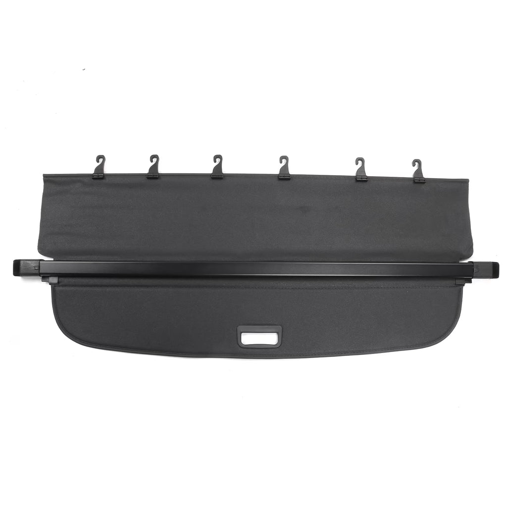 Black PVC & Aluminum Rod Retractable Cargo Cover N7136