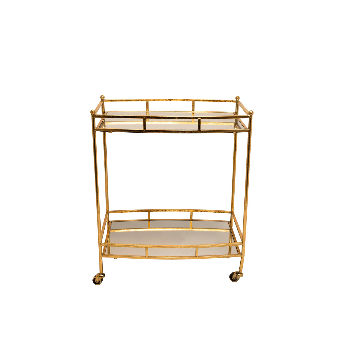 Gold 2 Tier Metal Bar Cart Y1885