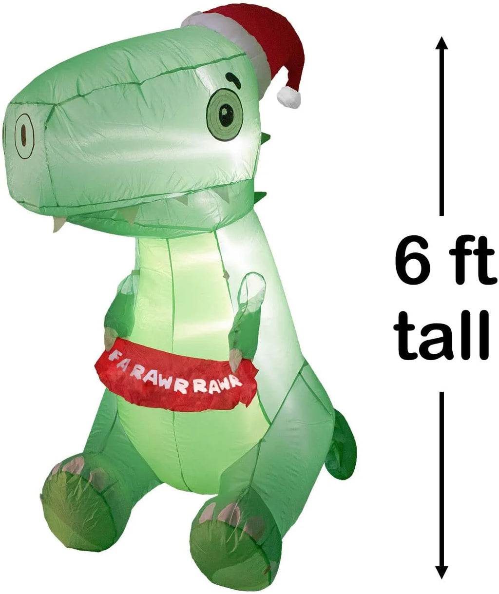Outdoor Dinosaur Christmas Yard Inflatable G232