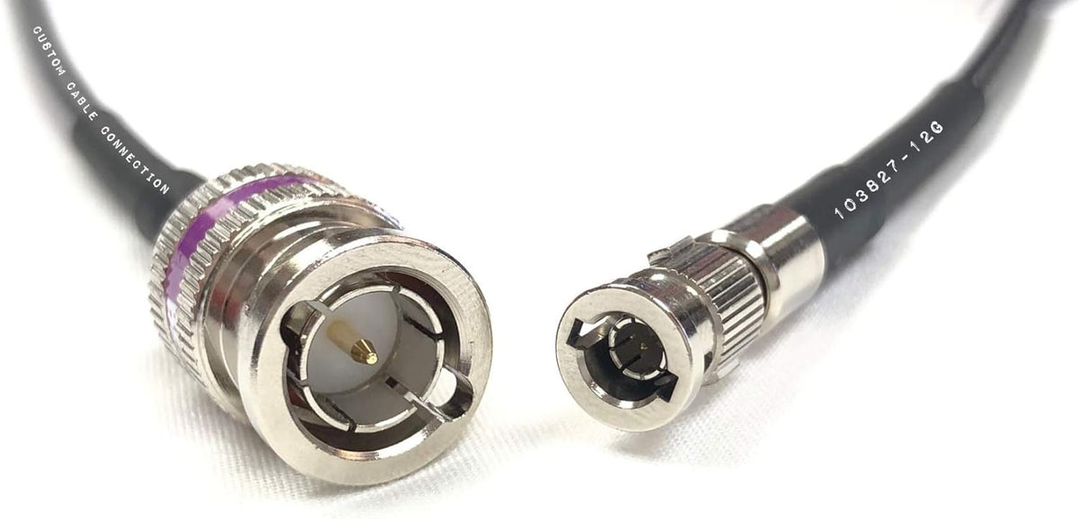 12G HD-SDI BNC to Micro BNC Video Adapter Cable, Pack of 2 D9294