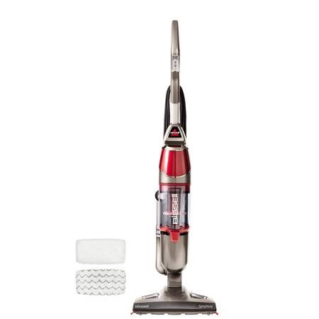 Red Vacuum and Steam Mop with 2 Mop Pads F1983