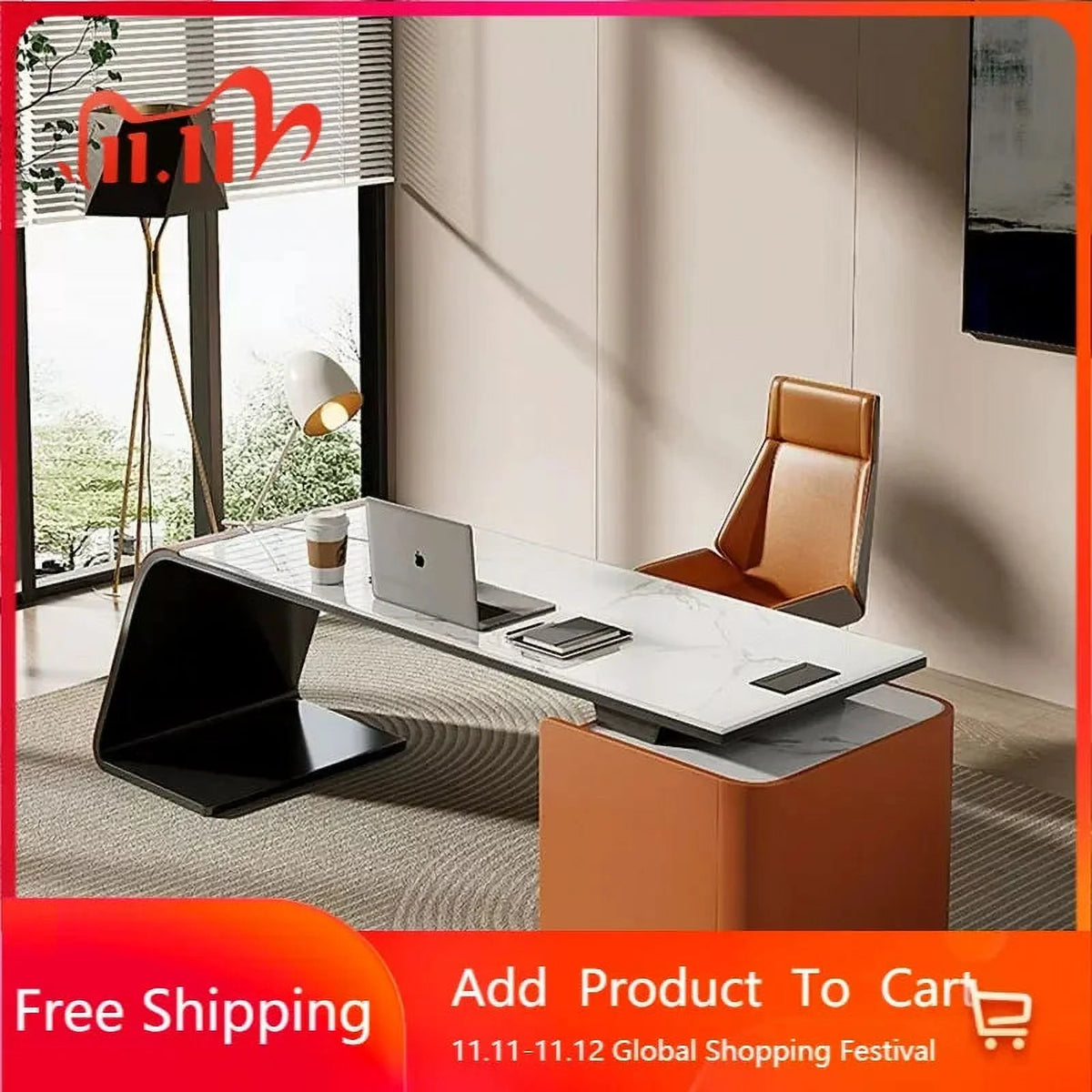 Modern Desk with Drawer S452