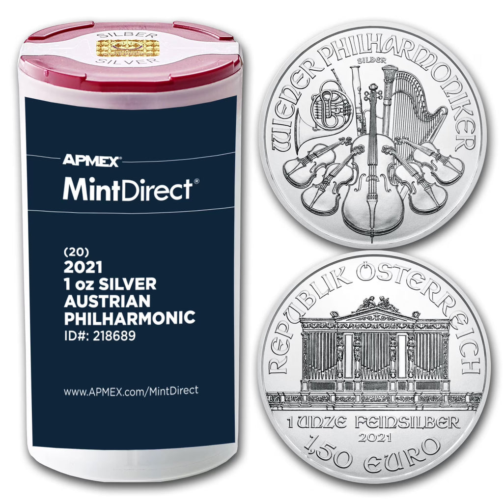 1 oz Silver Philharmonic 20-Coin Tube S48521