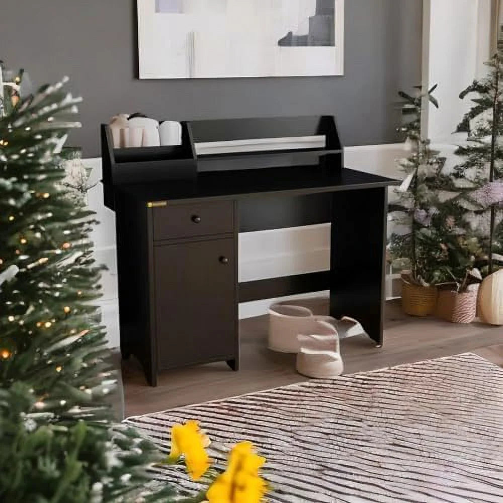Computer Desk with Hutch and Drawers Wood Office Desk with Shelf Y804861