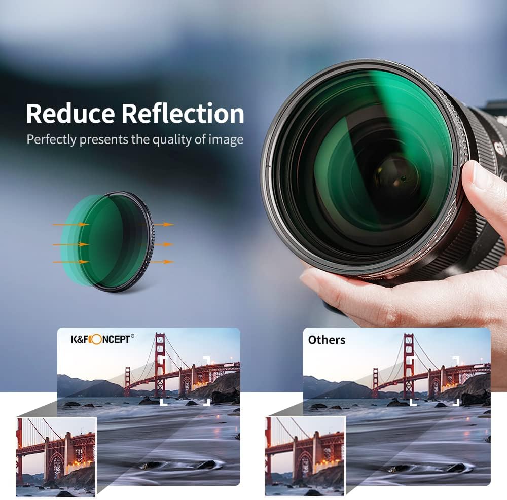 67mm Variable ND3-ND1000 Neutral Density Lens Filter Pack of 2 Z677