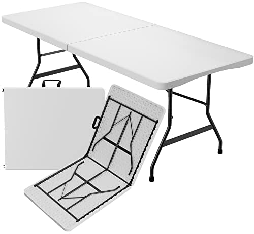 White Plastic Folding Table P521