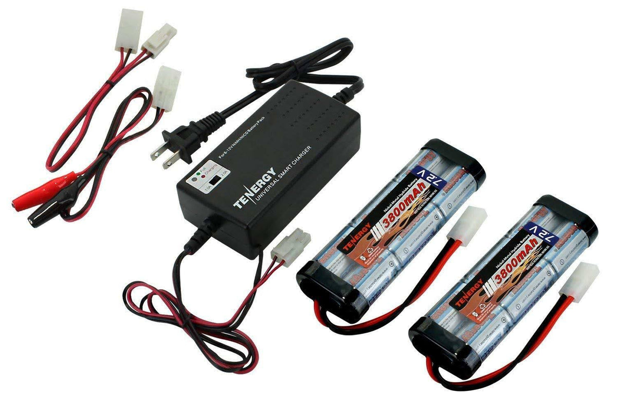 Combo: Universal Smart Charger 6V - 12V + 2 Pcs 7.2V NiMH 3800mAh Battery Packs V629372