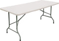 White 6 Ft Heavy Duty Folding Plastic Dining Table R932