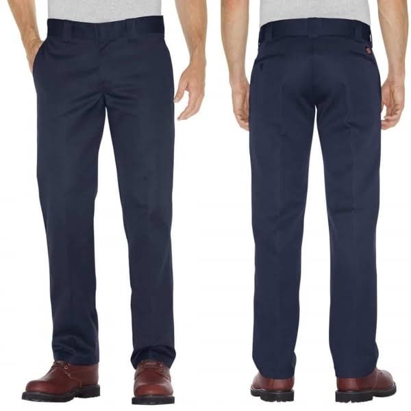 Navy Blue Slim Straight Work Pant M520