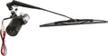 12V Universal Electric Windshield Wiper Motor Kit for UTV ATV Hard Coated Or Glass Windshields, 110° Sweep, 13.7" Arm, 17.7" Blade Pack of 2 C5890