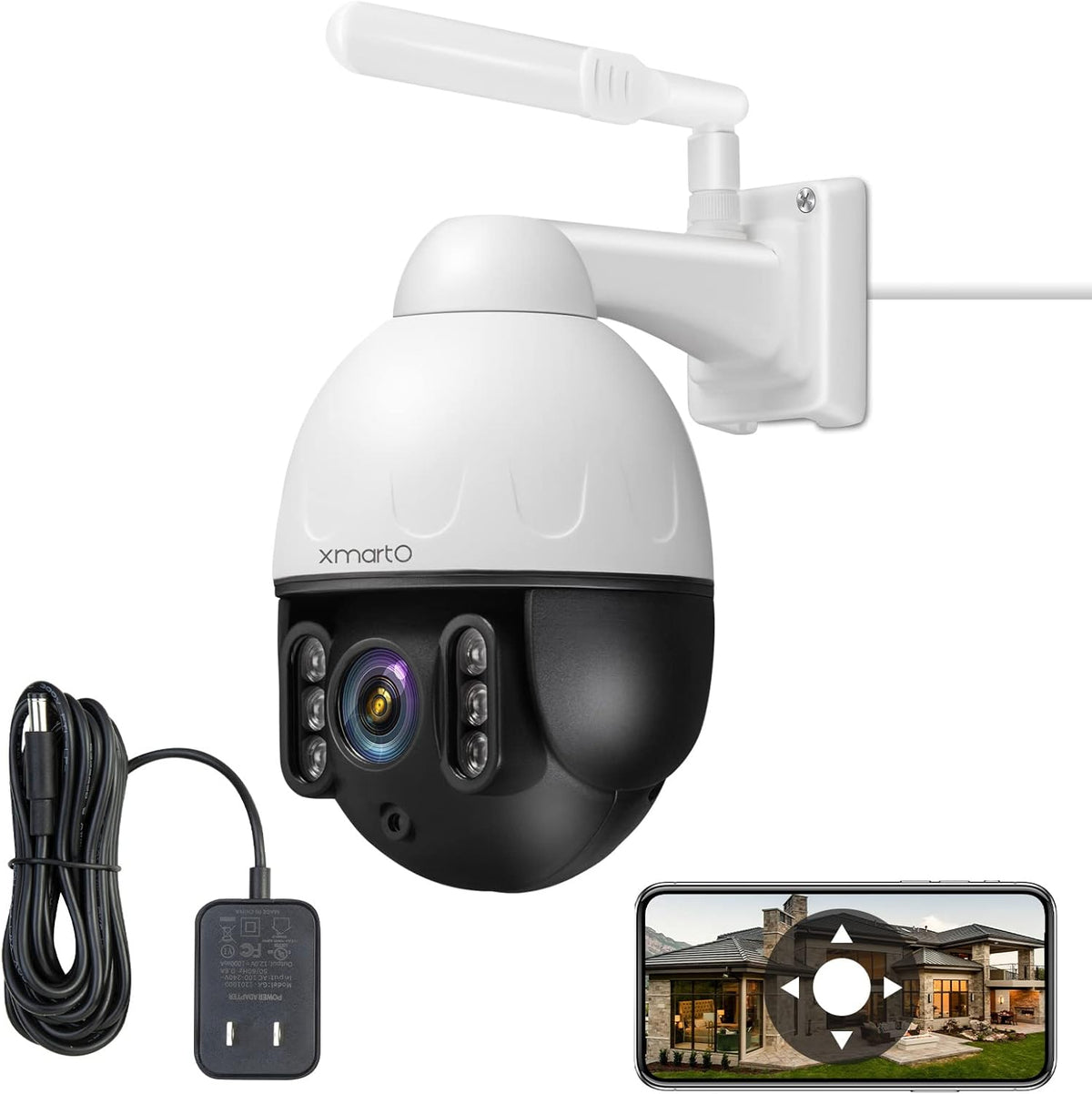 2K 3MP Auto-Track Wireless Security Camera with 2-Way Audio, Color Night Vision, IP66 Outdoor V307