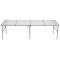8 ft. Rectangular Aluminum Folding Picnic Table V679