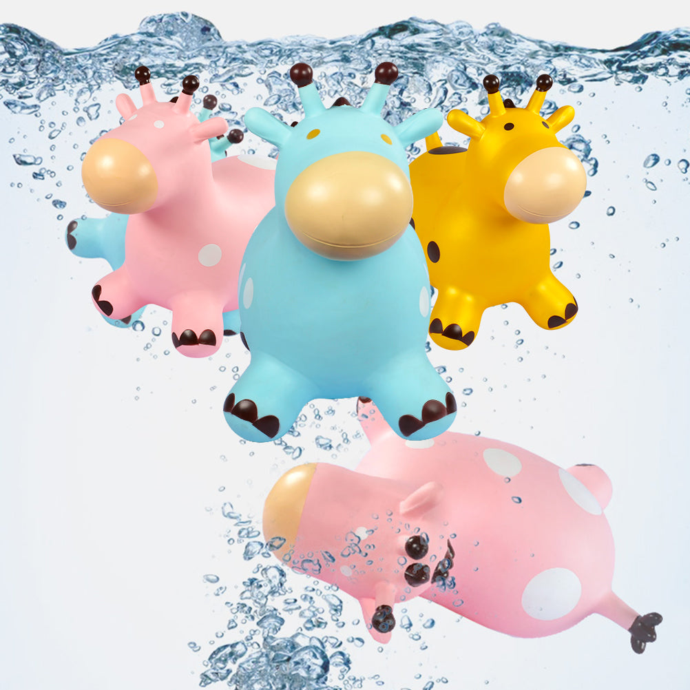 Inflatable Bouncing Horse Outdoor Toy with Air Pump (Pink) I308