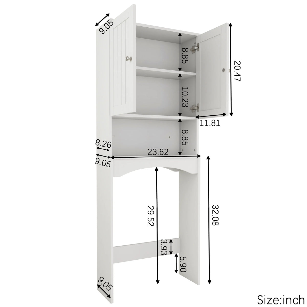 Over-The-Toilet Bathroom Shelf M995839