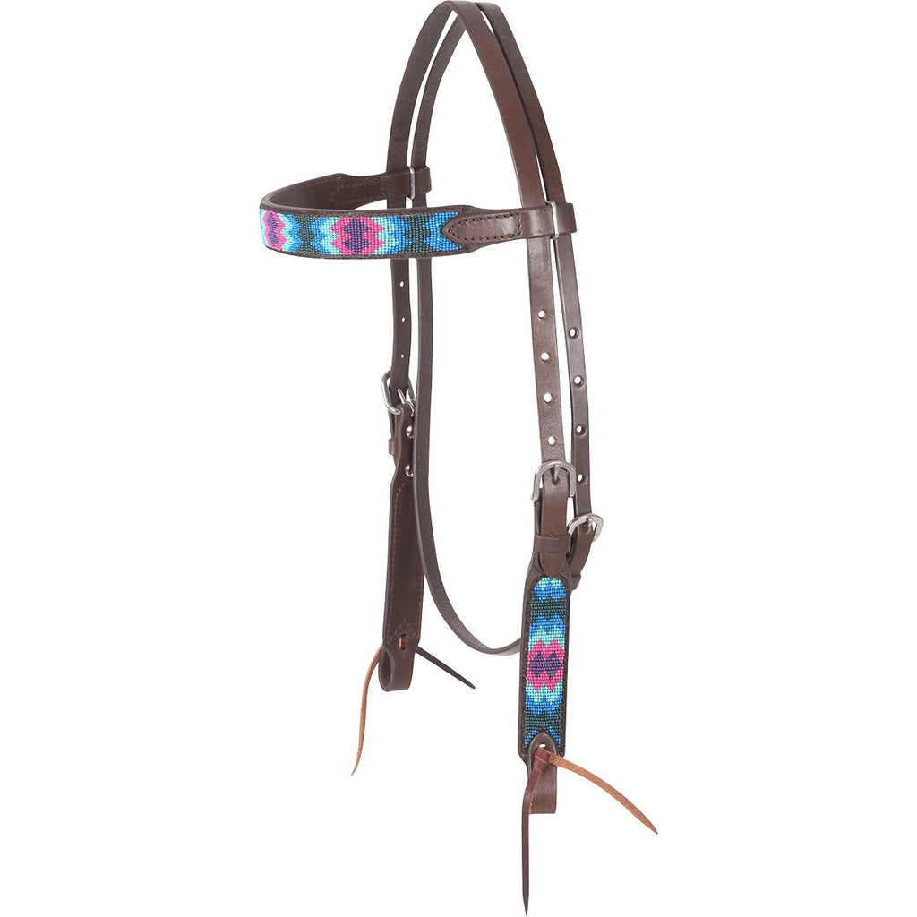 Beaded Browband Headstall I748